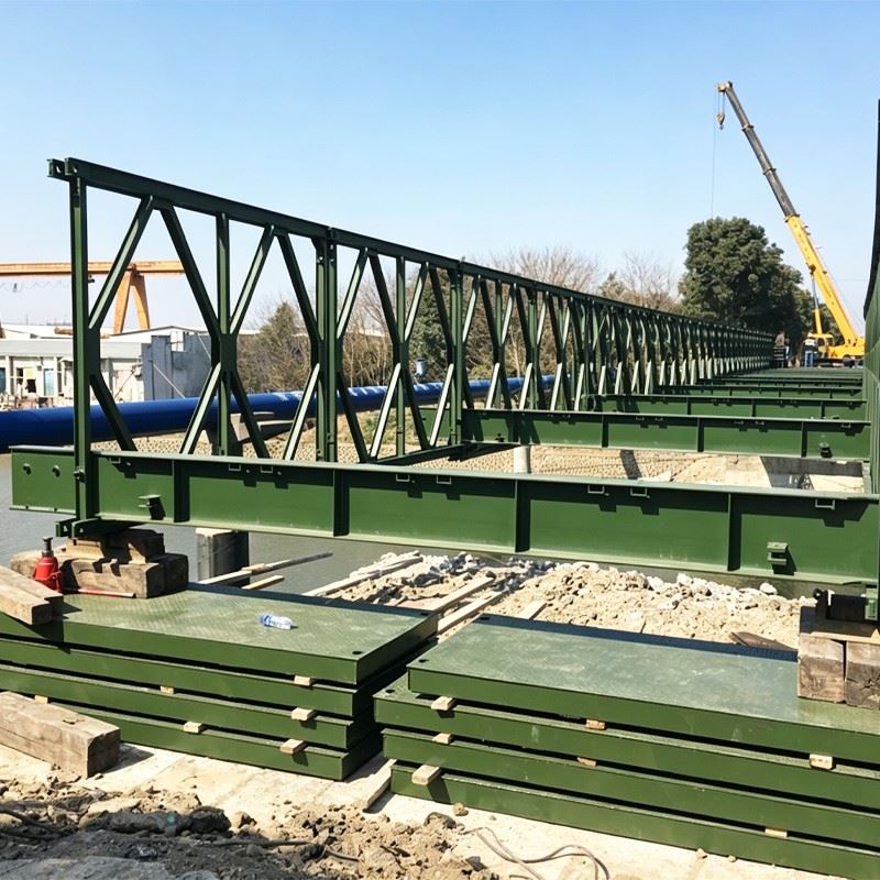 Reinforced Chord Bailey Bridge For River Crossing