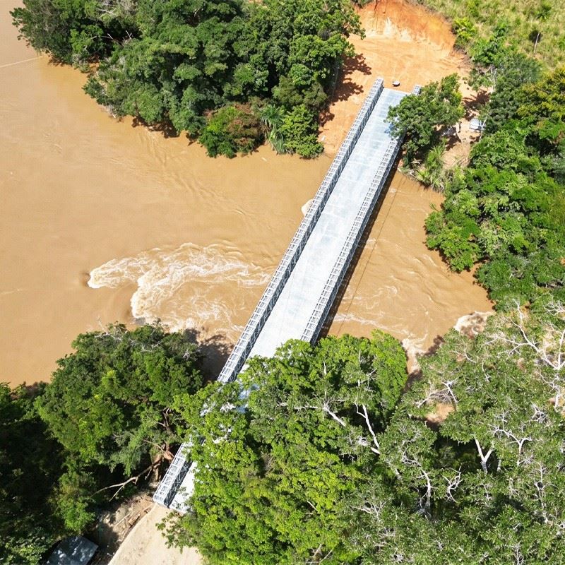Temporary Bailey Bridge For Quarry Site Access