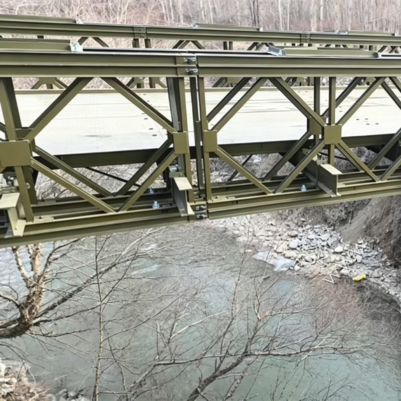 Temporary Steel Bridge For Cross-border Auxiliary Construction